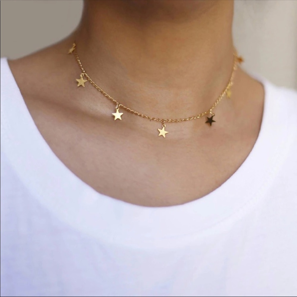 Dainty Stars Choker Necklace